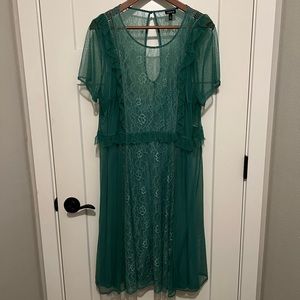Torrid Teal Lace Dress 2